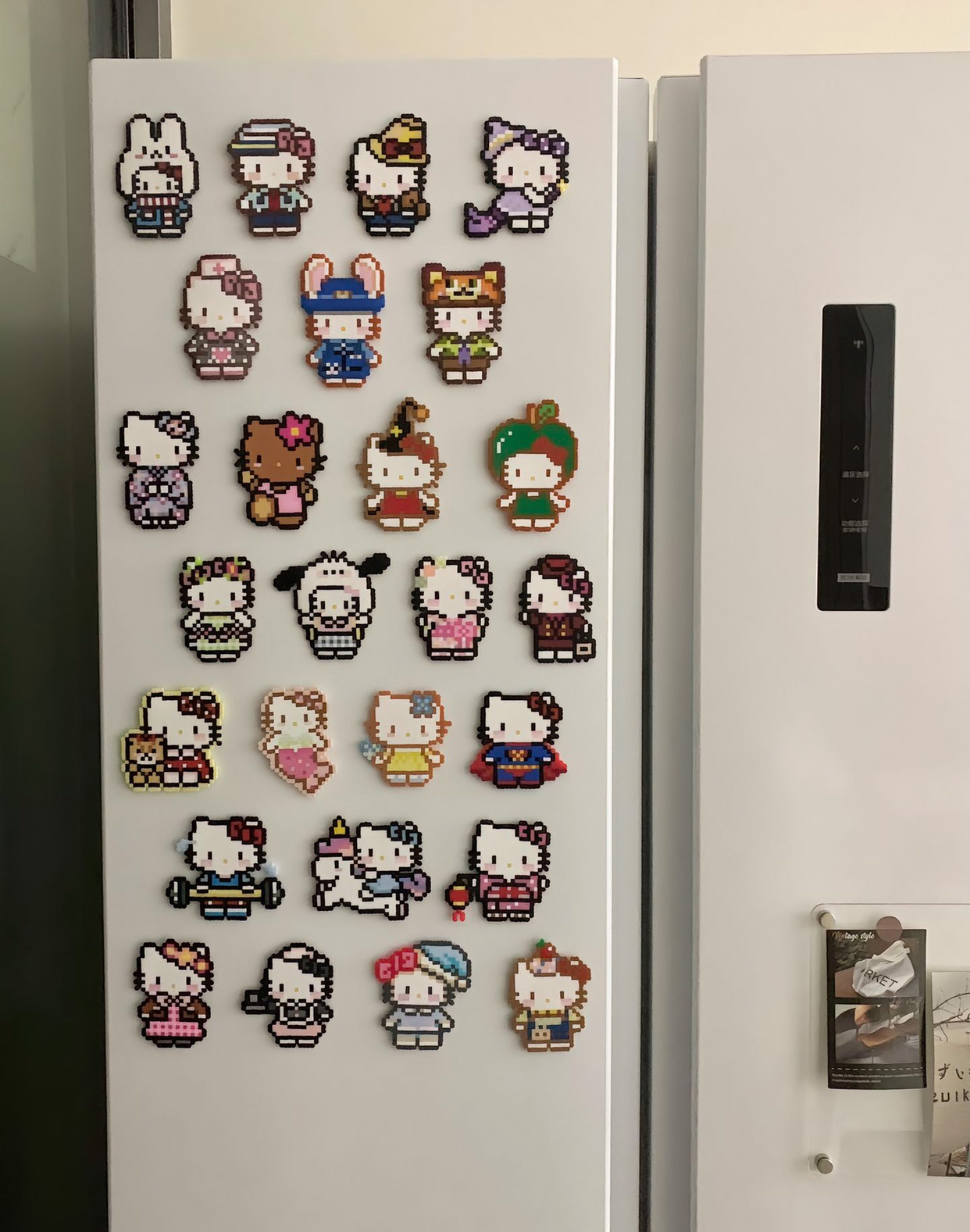 冰箱贴工具套装像素玩具立体拼图HelloKitty拼豆豆材料包手工diy