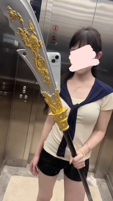 新款趣味青龙偃月刀手机壳关羽关公玩具塑料长款1.8米