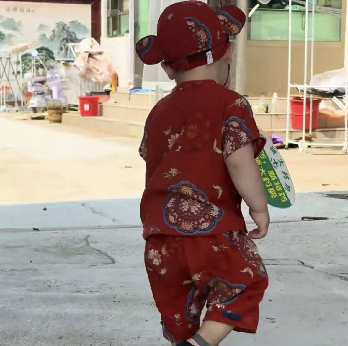 男童无袖汉服套装儿童新中式唐装2026新款洋气宝宝古装六一表演服