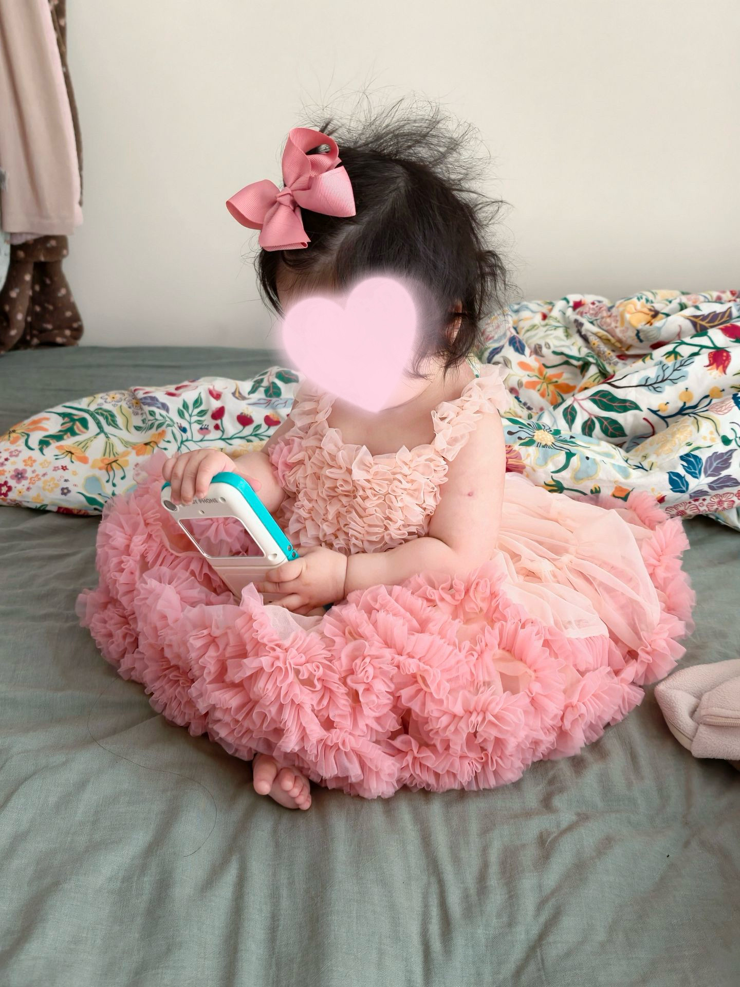 粉色甜美tutu蛋糕裙中小童可爱吊带连衣裙小女孩礼服蓬蓬裙