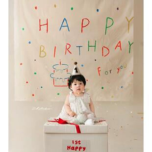 儿童摄影道具生日背景一岁布局儿童气球派对摄影道具摄影棚摄影道