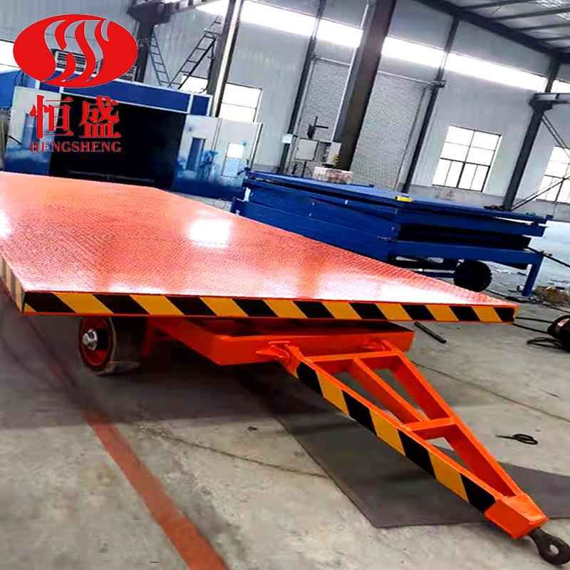 叉车牵引平板拖车厂区搬运车车间转运平板车农用运输工具车大吨位
