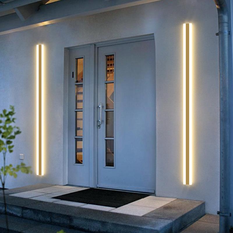 户外长条简约壁灯线条室外露台条形阳台别墅大门口庭院外墙灯