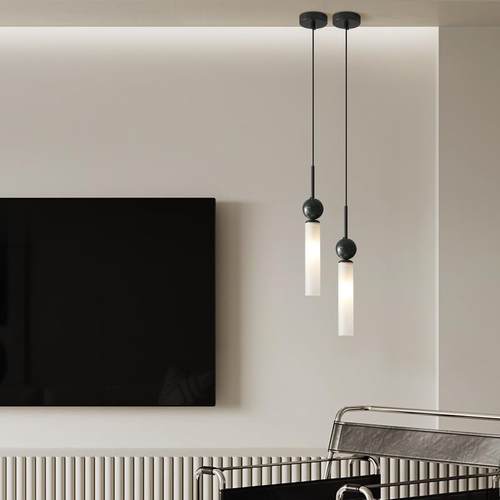 意式极简卧室床头吊灯主卧现代简约高级感高端吧台样板间前台吊灯