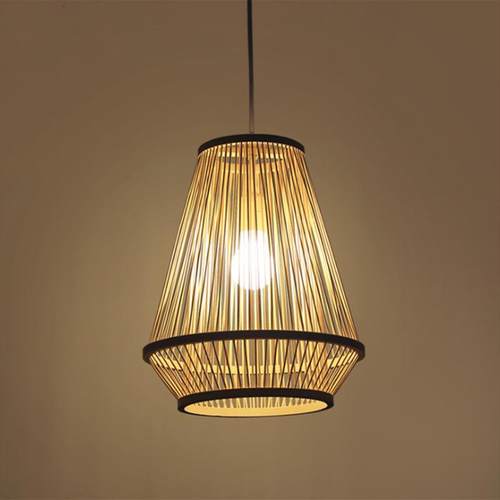 中式竹艺竹编吊灯田园餐厅客厅卧室阳台日式灯笼榻榻米民宿酒楼灯