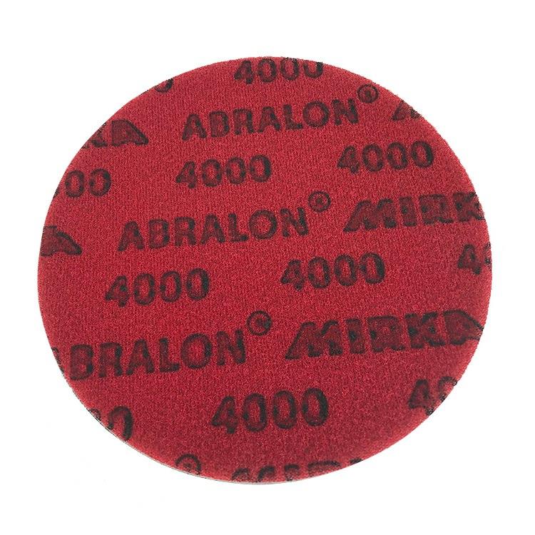 摩卡6寸圆盘精磨海绵砂纸 磨卡150mm500目4000目圆形背绒打磨抛光