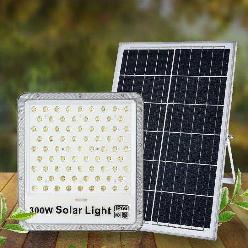 太阳能投光灯100W200W300W户外灯大功率庭院灯家用花园大功率球场