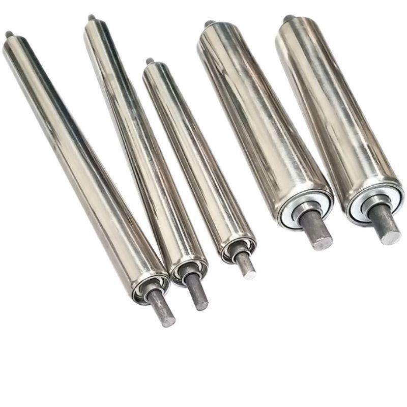 厂家直供 76管径无动力滚筒车间流水线托辊 输送机滚轮不锈钢滚筒