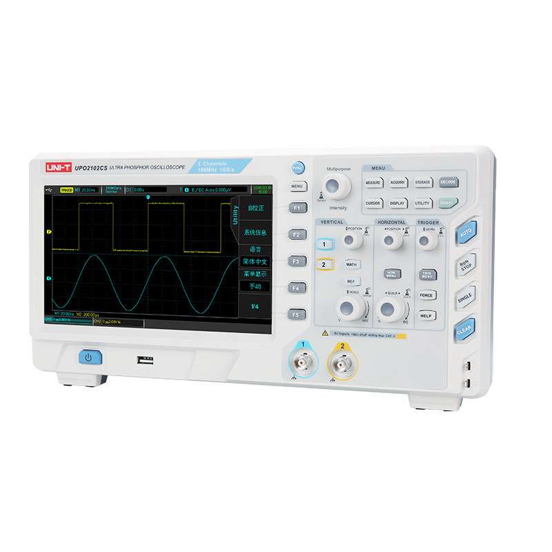 优利德UPO2102CS UPO2104CS数字式荧光示波器100M双通道