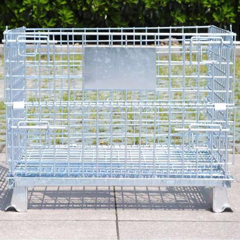 仓库车间用金属网格堆垛折叠铁框仓储笼蝴蝶笼铁框置物框物流周转