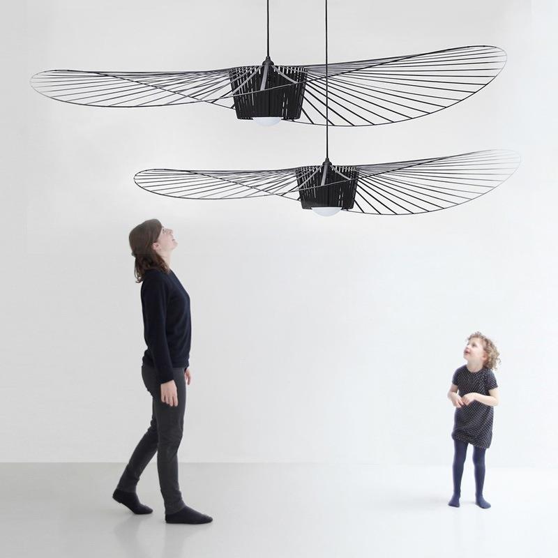 北欧Vertigo草帽吊灯法国布艺餐厅艺术创意客厅卧室设计师网红灯