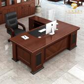 老式 实木油漆财务桌1.4米双面桌经理桌办公室职员桌木皮办公桌