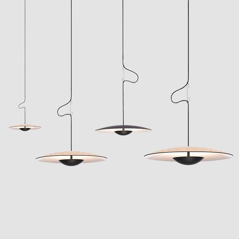 北欧创意飞碟餐厅吊灯现代简约丹麦艺术床头卧室样板房单头吧台灯