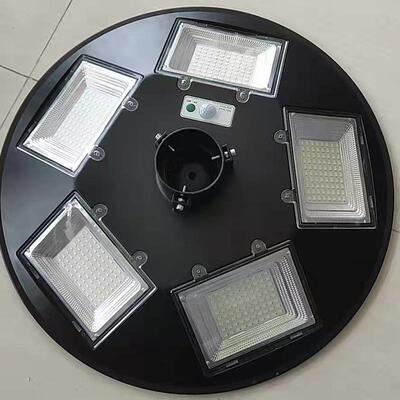 圆形太阳能路灯高亮人体雷达感应新农村户外一体化太阳能路灯