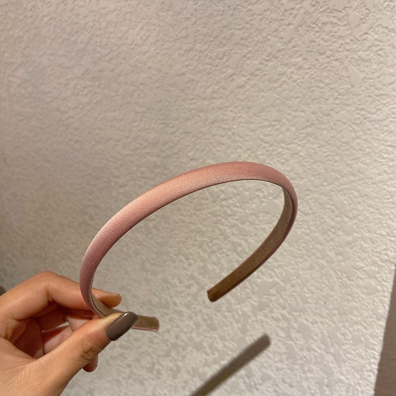 活泼黄色!黄色缎面细款发箍!短发复古法式仙气简约发卡盘发器夏