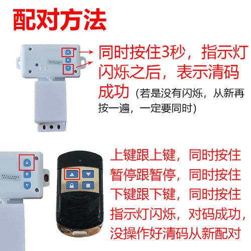 433防水安全遇阻停控制器电机开门缓停开关卷帘门电机配件通用型