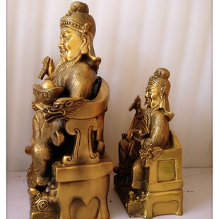 飞龙纯铜赌钱祖师赌神韩信爷偏财神增赌运神像铜像佛像家居摆件