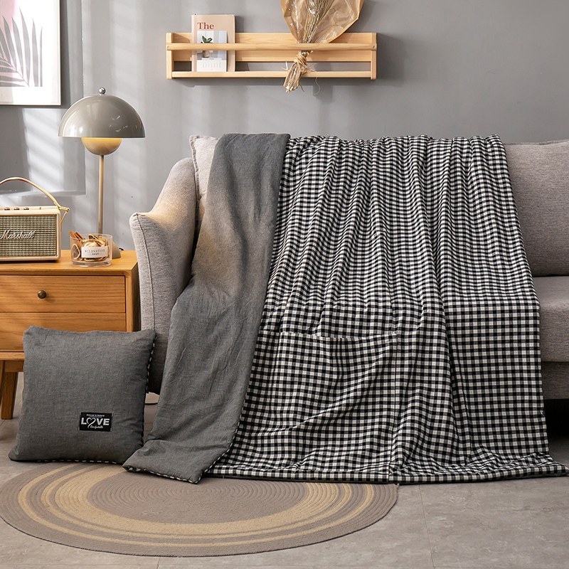 夏凉被全棉抱枕被子两用夏季空调被办公室午睡毯纯棉披风披肩毯,居家布艺,抱枕被,淘宝优惠券,粉丝福利购,淘宝优惠卷