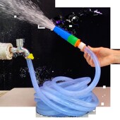 牛筋水管4分6分1寸自来水透明塑料软管防晒防寒家用浇花洗车软管