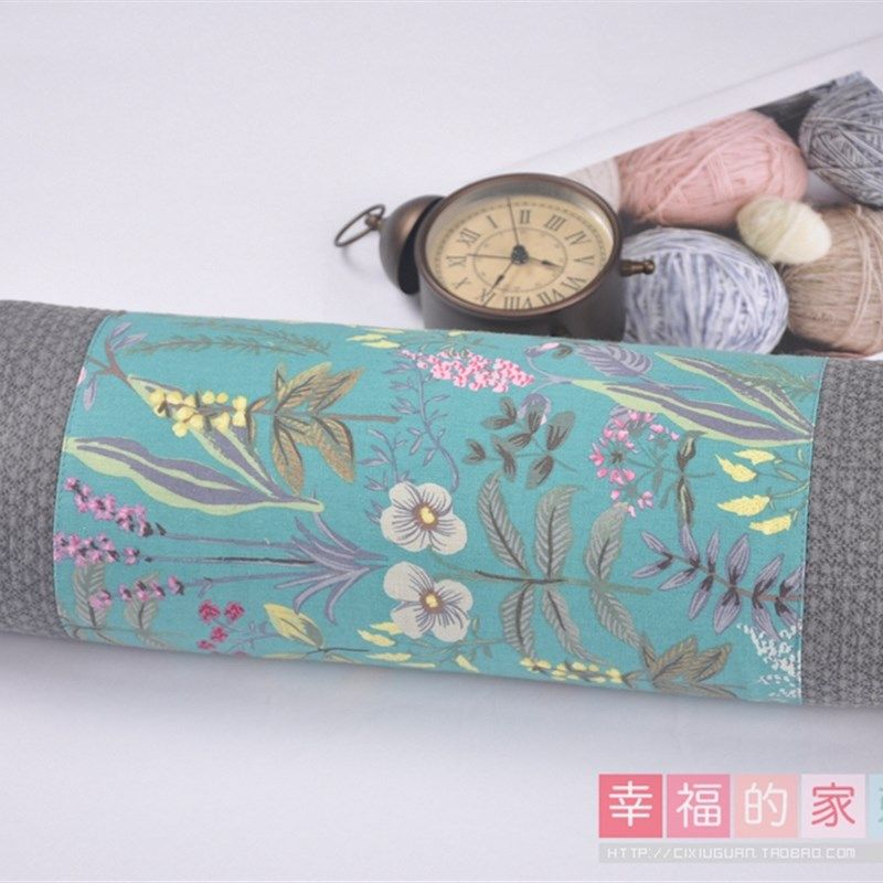 韩国本土风情糖果颈椎枕头圆柱枕靠枕荞麦抱着面料舒适助睡眠硬枕