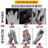 手套工作劳保耐磨加厚防水防油透气防滑耐用橡胶皱纹胶皮工地干活