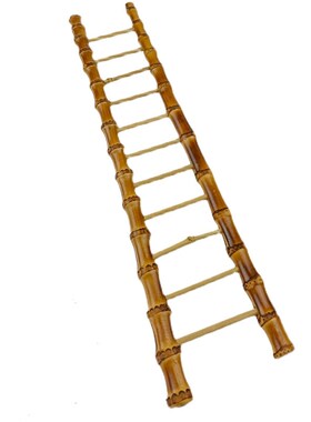 创意小竹梯子竹根梯子茶杯刺身摆盘绿植装饰摆件鹦鹉玩具梯子