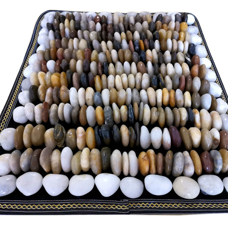 指压板脚底按摩立铺密天然雨花鹅卵石足底按摩垫脚底步道公园指压