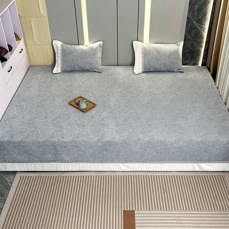 2025新款定制雪尼尔榻榻米床单防滑床盖土炕盖四季通用3米4大炕罩