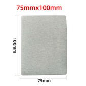 大美光速75 100mm干磨砂纸植绒白砂小方形砂纸机打磨机研磨片砂皮