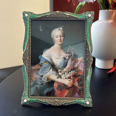 复古相框摆台6寸7寸10寸欧式创意精致轻奢金属相架洗照片框摆件