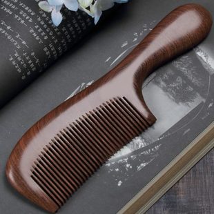脱发黑子大号卷发家用防静电长发美齿大檀木梳子女专用发梳按摩梳
