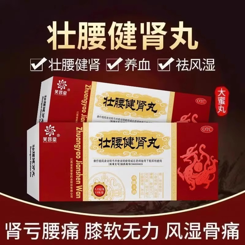 【芙蓉堂】壮腰健肾丸5.6g*10丸/盒神经衰弱风湿骨痛腰痛养血壮腰健肾