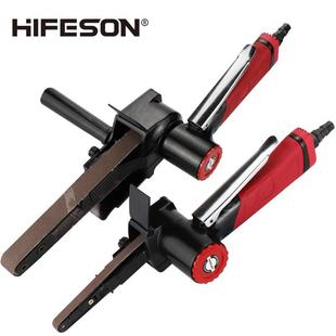 海飞鲨1寸2寸气动砂带机10S环带砂纸机20S砂光打磨抛光机砂光机