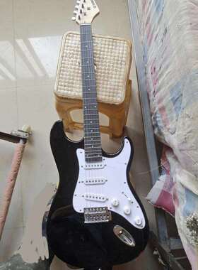 厂家ST电吉他初学者黑白色男女生通用摇滚电音演出吉他潮流