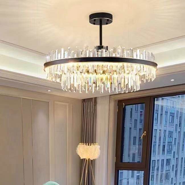 高档大气别墅大厅卧室家用轻奢水晶灯具轻奢浪漫餐厅饭店吊灯