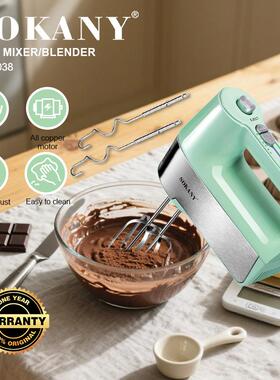 外贸SOKANY02037电动打蛋器家用烘焙02038打蛋机揉面钩搅拌器