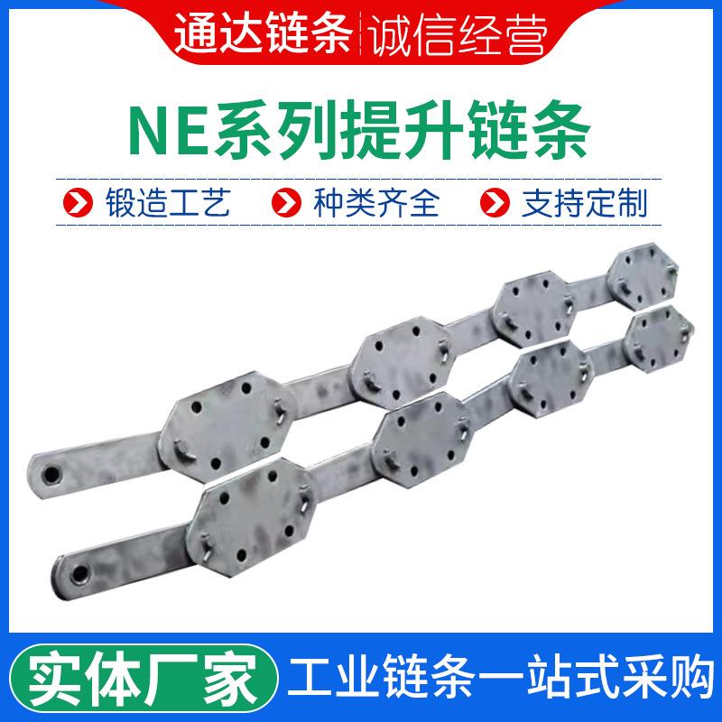 NE系列提升机链条单排双排传送传动链条加工件不锈钢提升机链条