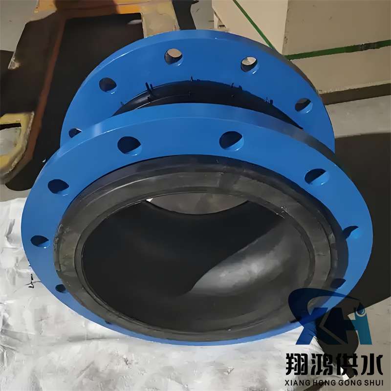 KXT可曲挠橡胶软接头避震喉膨胀节水泵管道dn100法兰橡胶软连接头