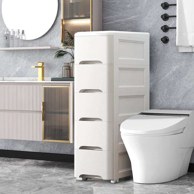 25/30/35cm夹缝收纳柜抽屉式卫生间储物柜塑料窄隙厨房多层置物架