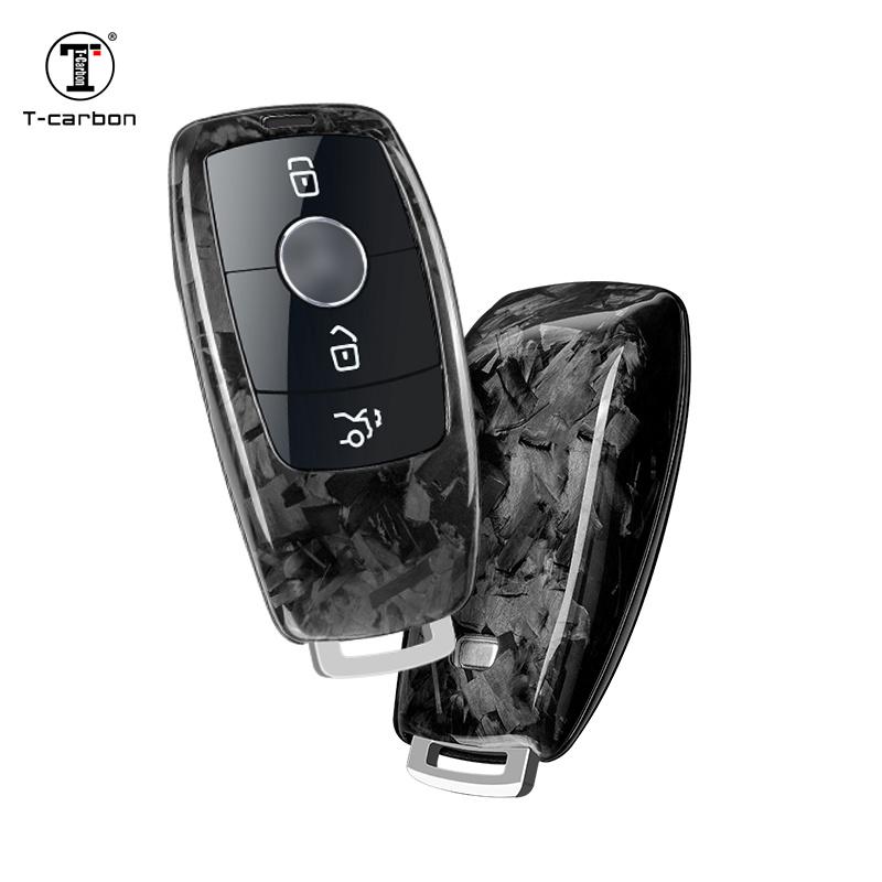 奔驰钥匙套e300l碳纤维钥匙包