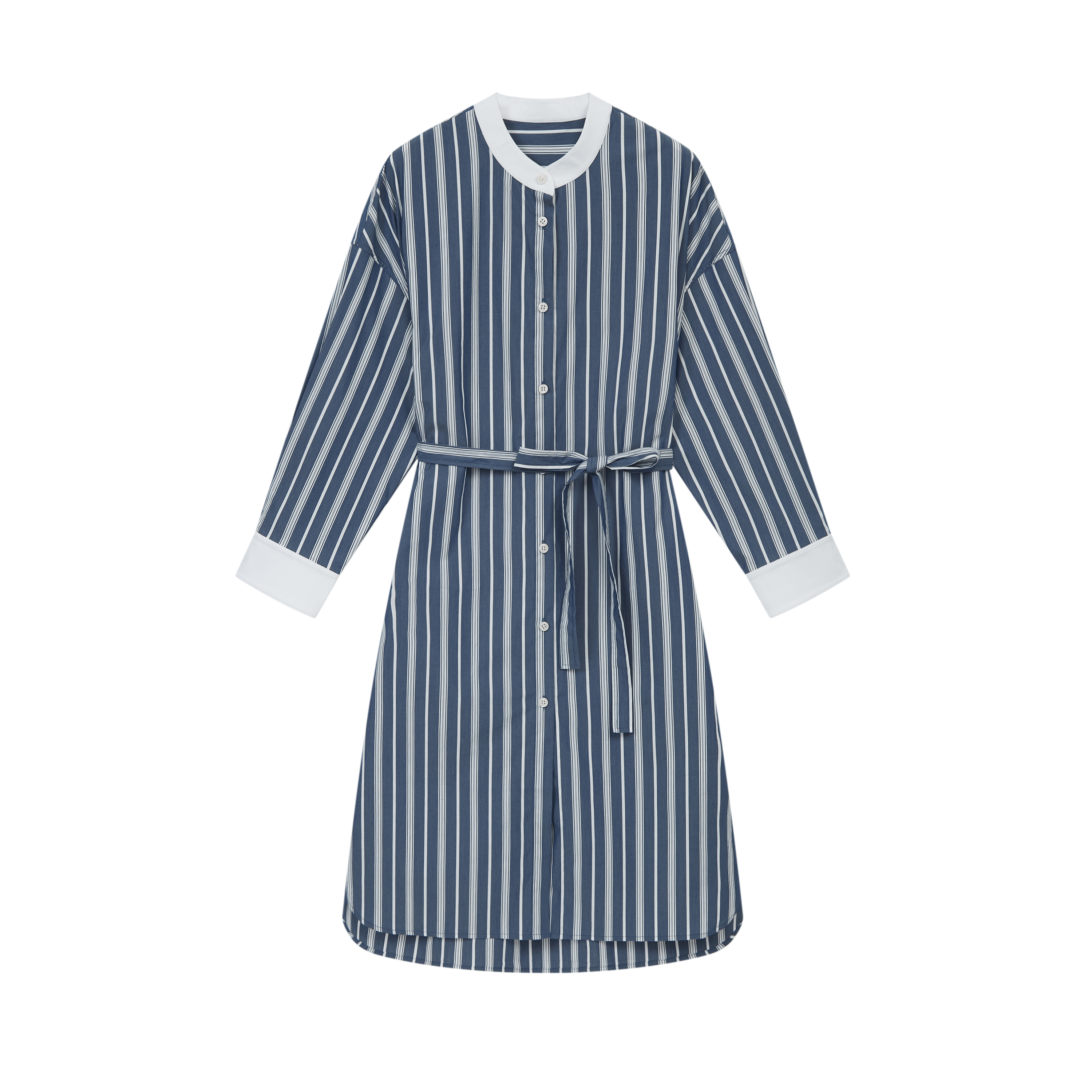 立领条纹连衣裙25SS6003