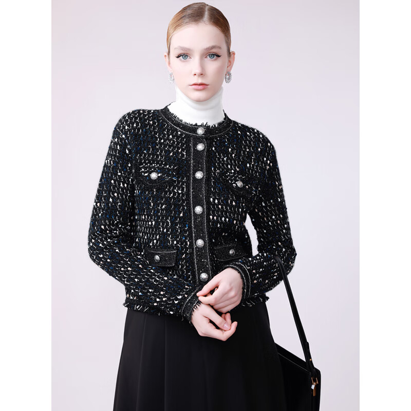 玉兰悠悠羊绒上衣短外套