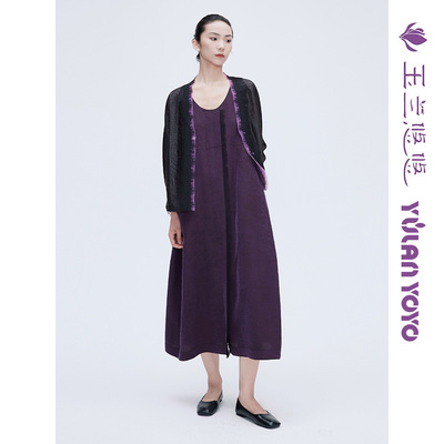 玉兰悠悠九紫香云真丝外套女