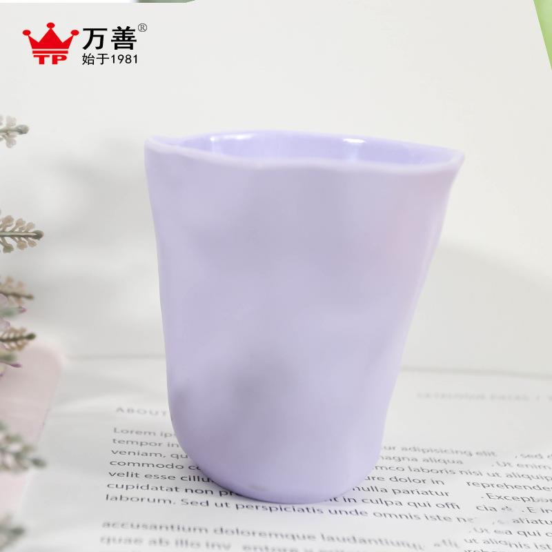 新款直销美耐皿树脂密胺餐具创意简约指印杯居家旅行漱口杯水杯杯
