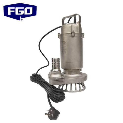 FGO 不锈钢潜污泵 全不锈钢污水污物潜水泵 304 220V 螺纹潜水泵