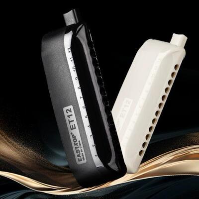 EASTTOP东方鼎一体式12孔半音阶口琴初学演奏专用Harmonica