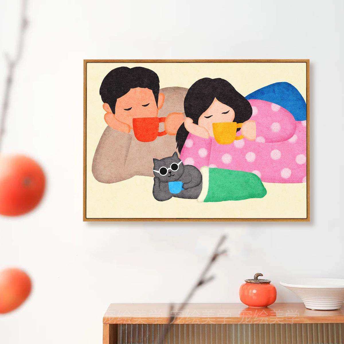 高级美学客厅装饰画餐厅墙画多巴胺壁画电表箱趣味小众艺术背景画,鲜花速递/花卉仿真/绿植园艺,割草机/草坪机,淘宝优惠券,粉丝福利购,淘宝优惠卷