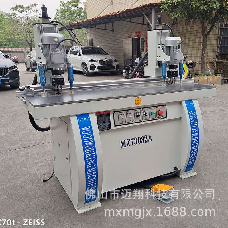 木工机械三合一立卧钻合页铰链钻双头钻橱柜门45度侧孔台式铰链钻
