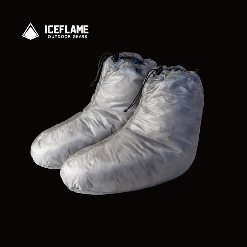 ICEFLAME冰焰羽绒脚套户外超轻鹅绒羽绒袜男女同款栖鸭绒营地鞋