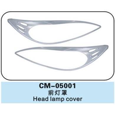 佳美CAMRY2003-2005款前灯罩外部装饰配件改装大灯框闪亮镀铬
